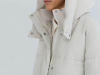 Утеплённая куртка с капюшоном, Бежевый