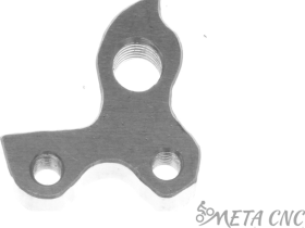 Держатель заднего переключателя "петух" Meta №67 фрезерованный (серебристый)