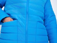 Утепленная стеганая куртка с воротником-стойкой