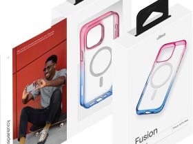 Клип-кейс uBear Fusion Mag для Apple iPhone 16 Pro Max Синий/Зелёный
