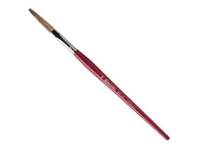 Кисть ушной волос №6 плоская удлиненная Escoda "Filleting and Lettering 6318" короткая ручка