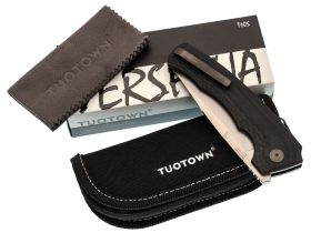 Cкладной нож TuoTown Megeb, сталь T10S, рукоять G10/Carbon Fiber