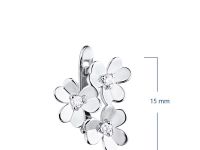 Серьги из серебра с бриллиантами э0601сг03185300