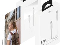 Кабель uBear Life USB-C to USB-C 60W 1.2m White