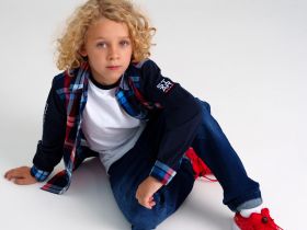 Сорочка текстильная для мальчиков (regular fit)