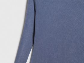 Платье в рубчик с эффектом стирки, Синий