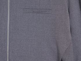 Укороченный жакет на молнии для девочек, Серый