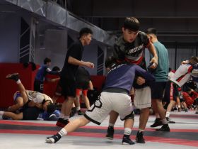 Борцы сборной Якутии провели открытую тренировку перед турниром Коркина