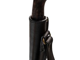 Шкуросъёмный нож Финка, сталь N690, рукоять карельская береза