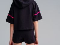 Комплект трикотажный для девочек: майка, шорты, фуфайка (футболка)
