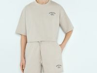 Шорты из трикотажа, Бежевый