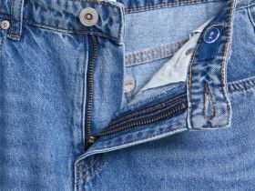 Джинсы Straight для девочек, Голубой