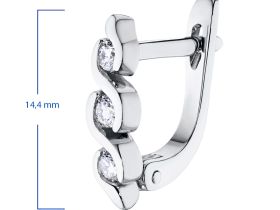 Серьги из белого золота с бриллиантами э0901сг08177700