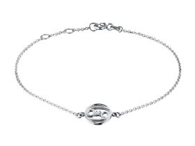 Браслет из серебра с бриллиантом э0601бр06210513