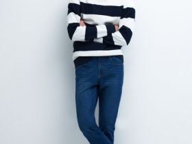 Узкие джинсы, Синий