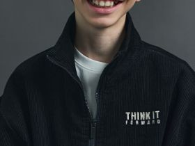 Вельветовая куртка на молнии для мальчиков, Черный