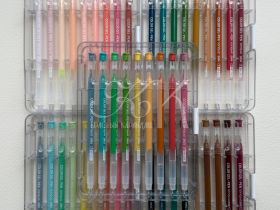 Набор ручек гелевых Languo, 0,6 мм, 45 цветов