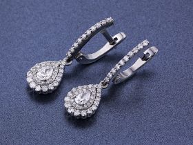 Серьги из белого золота э4712сг01173400