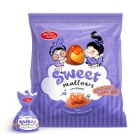 Конфеты в молочном шоколаде Sweet Mallows, со вкусом соленой карамели, 150 гр