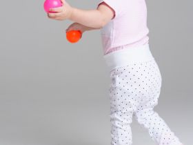 Ползунки детские трикотажные для девочек, 2 шт в комплекте