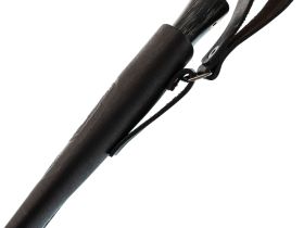 Нож для снятия шкур Кайман, сталь М390, рукоять мельхиор, микарта