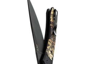 Складной нож Kizer Momo Russian Pattern, сталь Nitro-V, рукоять G10 c принтом