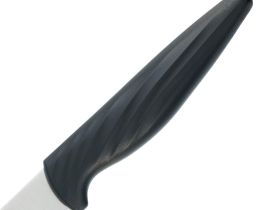 Нож кухонный хлебный Okroshka Crouton 19.9 см, сталь 5cr15mov, рукоять пластик, черный