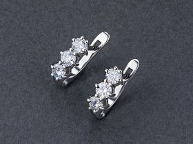 Серьги из серебра с гранатами э0606сг07070100
