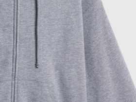 Толстовка на молнии для девочек, Серый