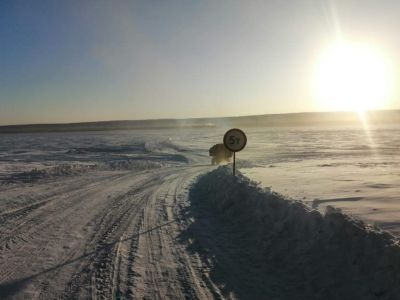 Открыт ледовый автозимник Тит-Ары - Синск в Хангаласском улусе