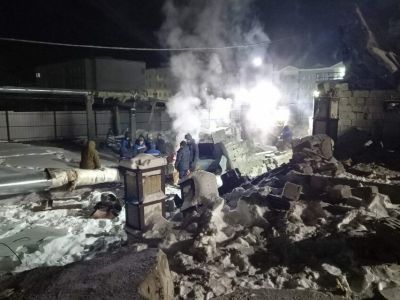 В Якутии в селе Чурапча теплоснабжение возобновлено в 211 жилых домах из 249