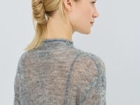 Полупрозрачный джемпер с шерстью альпака, Серый