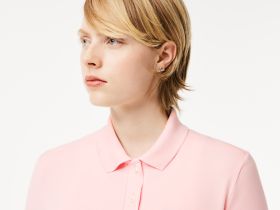 Женское поло Lacoste приталенного кроя из эластичного хлопка