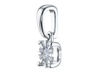 Классическая подвеска из серебра э0612пд10153800_white