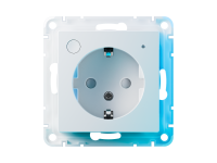 Умная розетка Sber встраиваемая, белая.