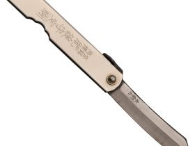 Складной нож Nagao Higonokami, Warikomi, SK5 steel, Plating, 80мм