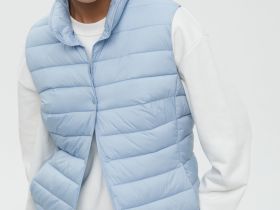 Утепленный жилет приталенного силуэта