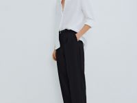 Зауженные брюки с ремнём, Черный