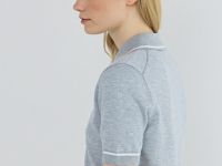 Базовый джемпер поло с коротким рукавом, Серый