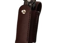 Чехол для складного ножа на пояс, 130 мм, пукля, коричневый