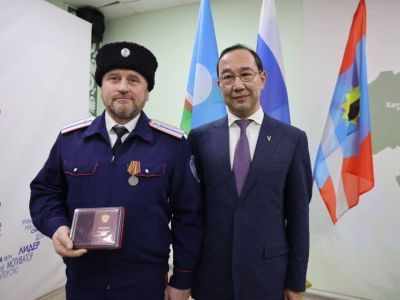 Указом президента России якутянин Сергей Каргин награжден медалью «За храбрость» II степени