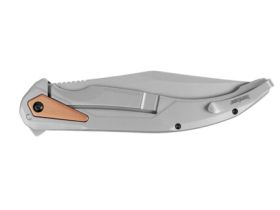 Большой складной нож Kershaw Strata XL, сталь D2, рукоять сталь/G10