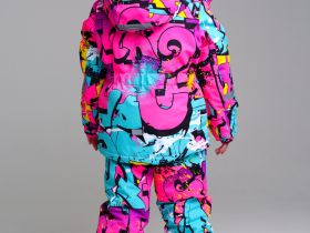 Комплект текстильный с полиуретановым покрытием для девочек: куртка, полукомбинезон