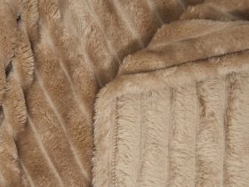 Плед Soft strip, серо-бежевый