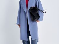 Пальто из шерсти с поясом