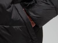 Пуховое полупальто с воротником-стойкой