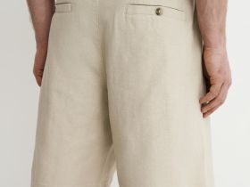 Шорты из хлопка, Бежевый