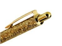 Ручка шариковая автоматическая MESHU "Gold shimmer" 1,0 мм, синяя