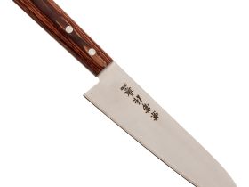 Нож кухонный Kanetsune Kengata 180 мм, сталь DSR-1K6, рукоять pakka wood