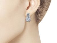 Серьги из белого золота с бриллиантами э0901сг06182700